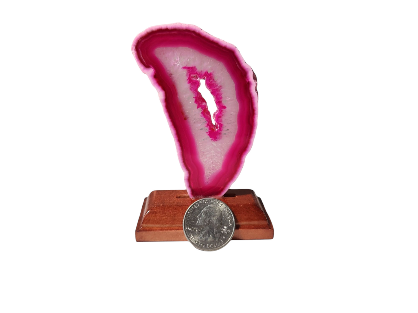 Agate Slice on Stand for protection & strength