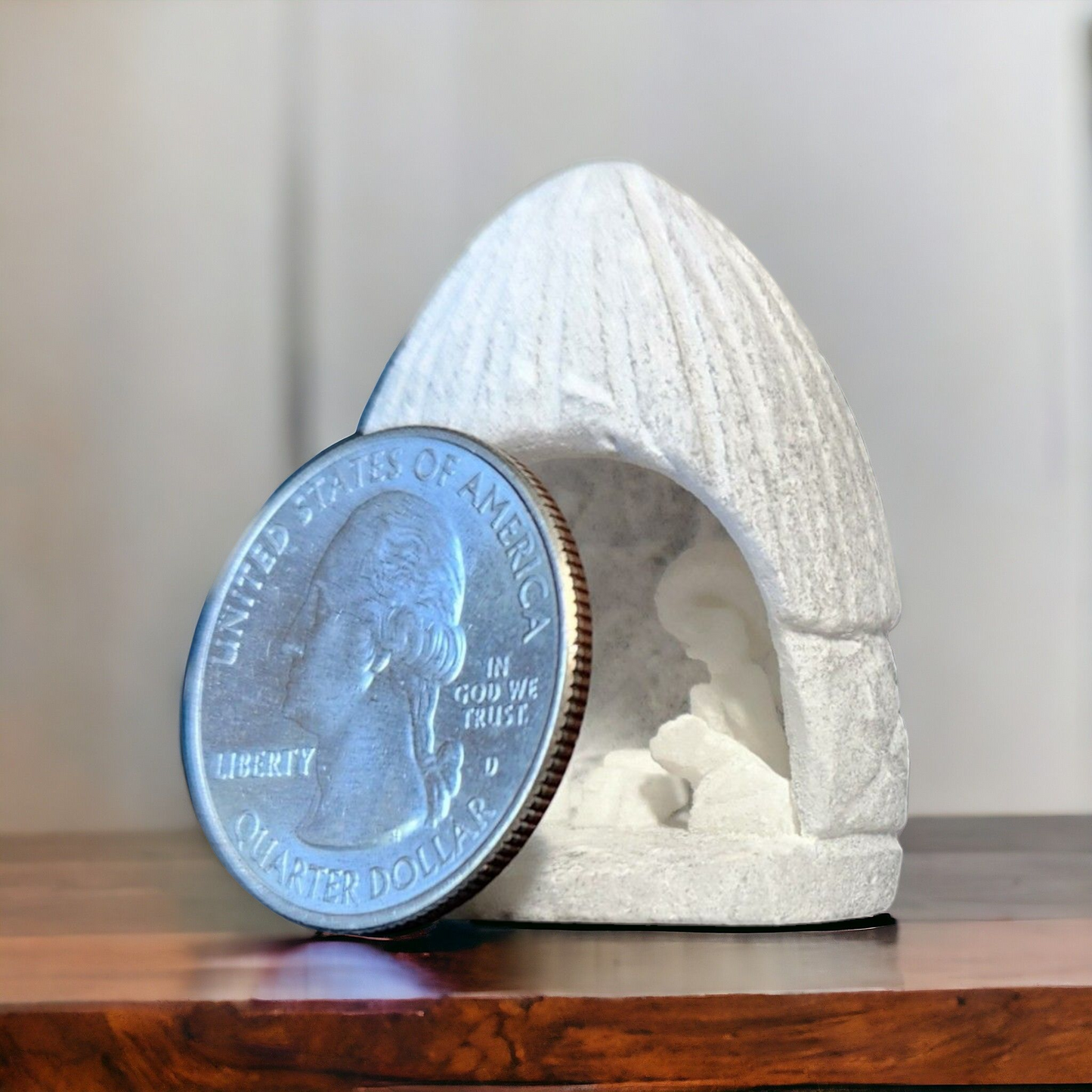 Nativity carving made of gypsum