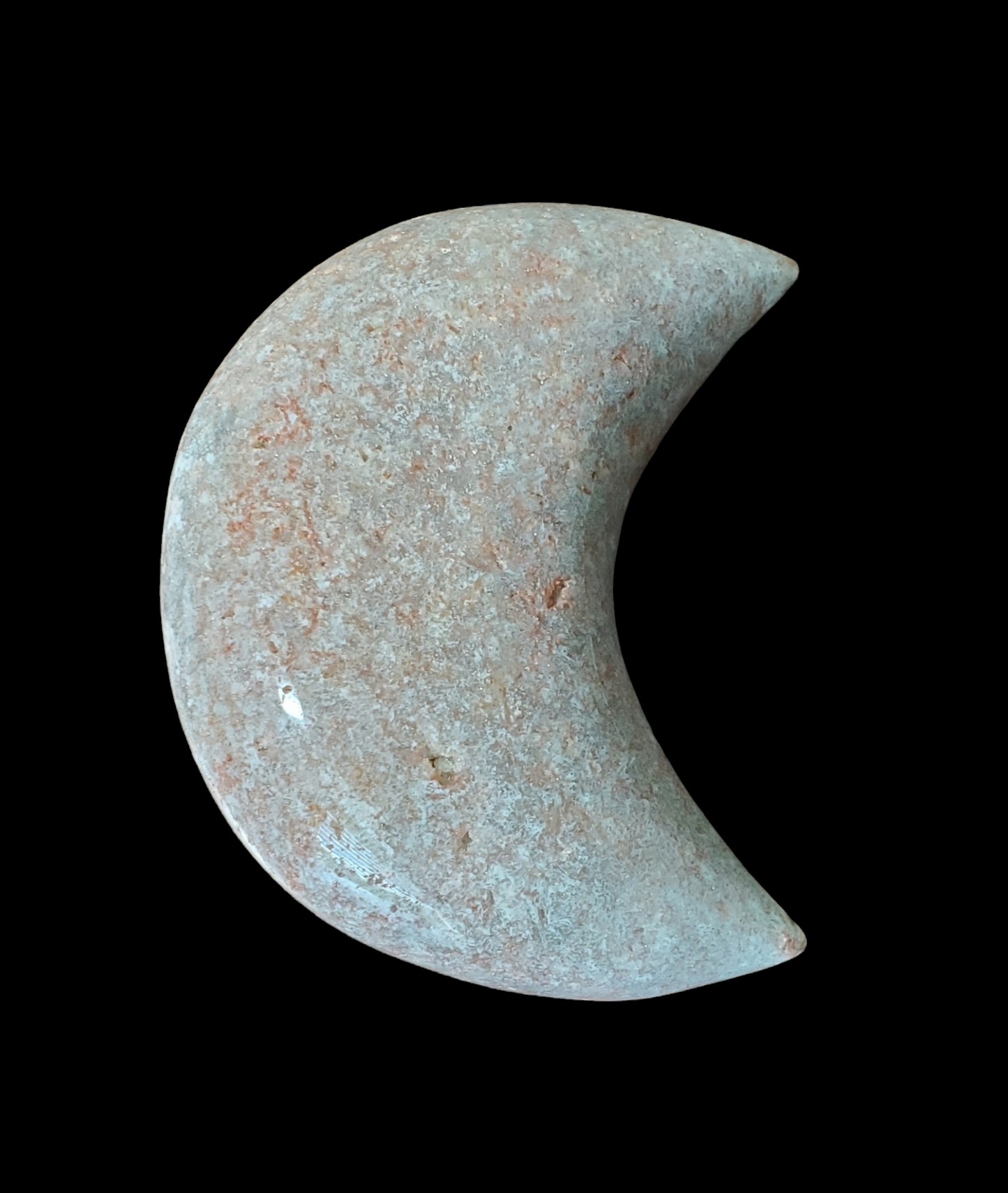 Pink Amethyst Crescent Moon for emotional healing