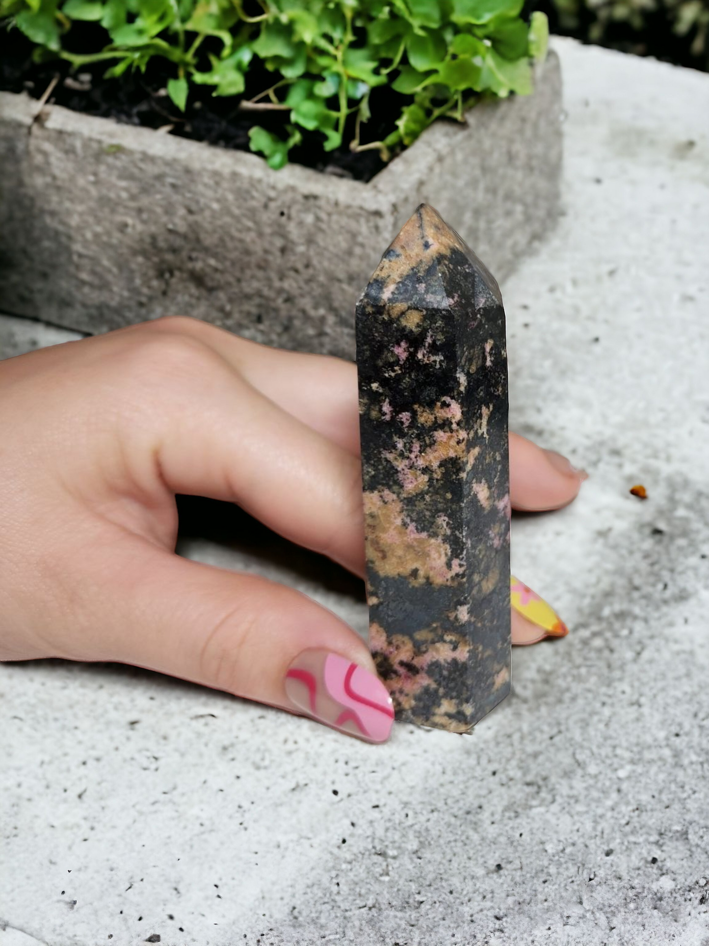 Rhodonite Tower for emotional balance