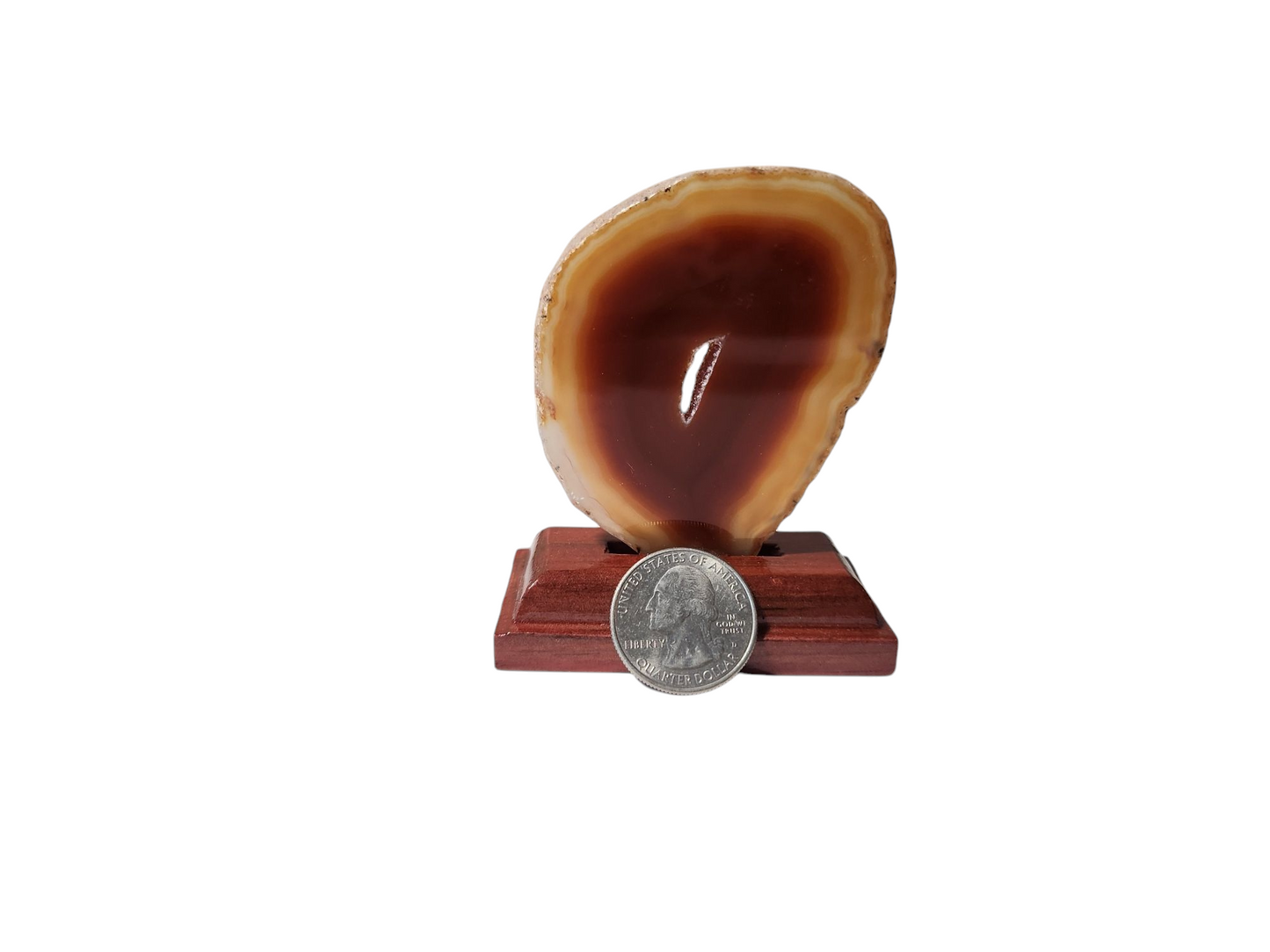 Agate Slice on Stand for protection & strength