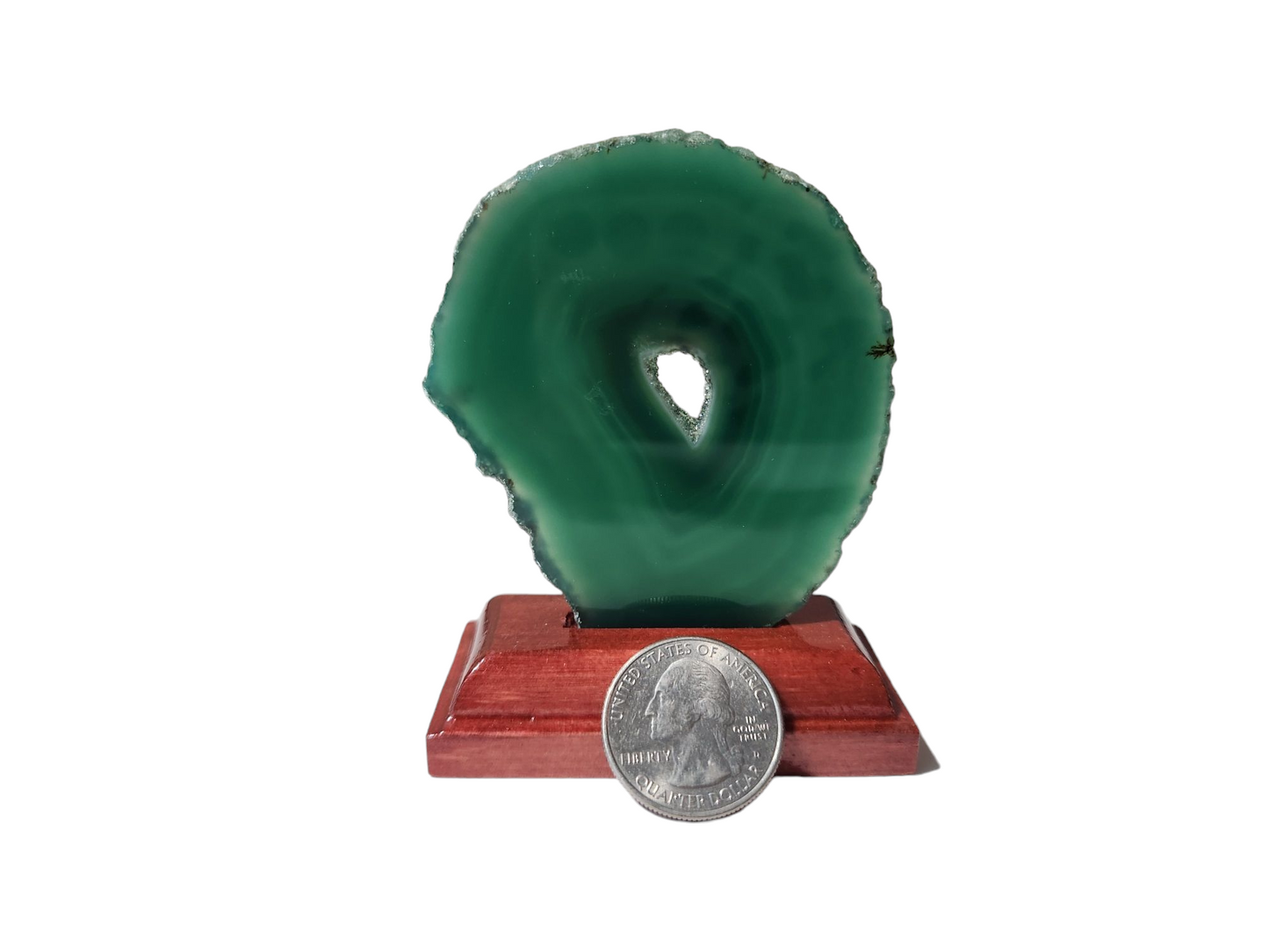 Agate Slice on Stand for protection & strength