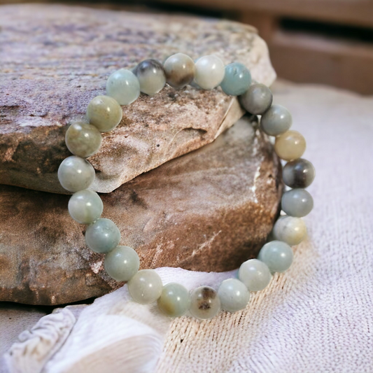 Amazonite Stretch Bracelet for self-expression & hope