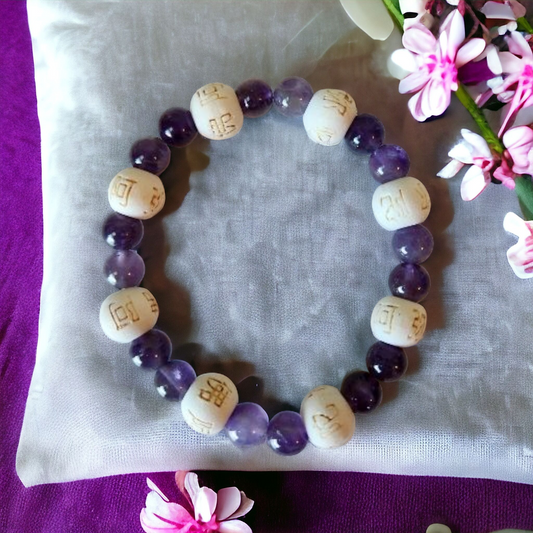 Amethyst Stretch Bracelet for healing