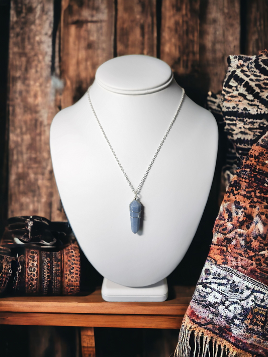 Angelite Necklace for spiritual communication