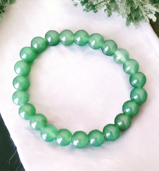 Green Aventurine Stretch Bracelet for luck