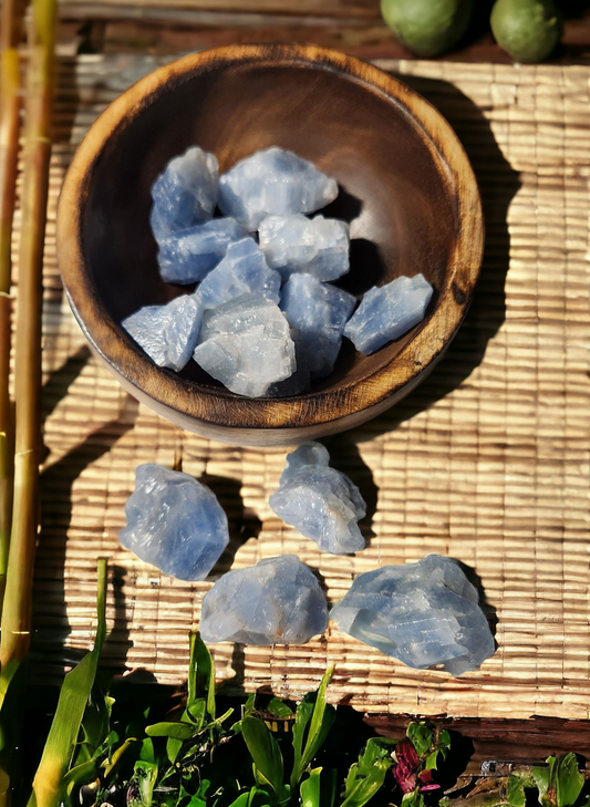 Blue Calcite Raw Specimen for communication & intuition