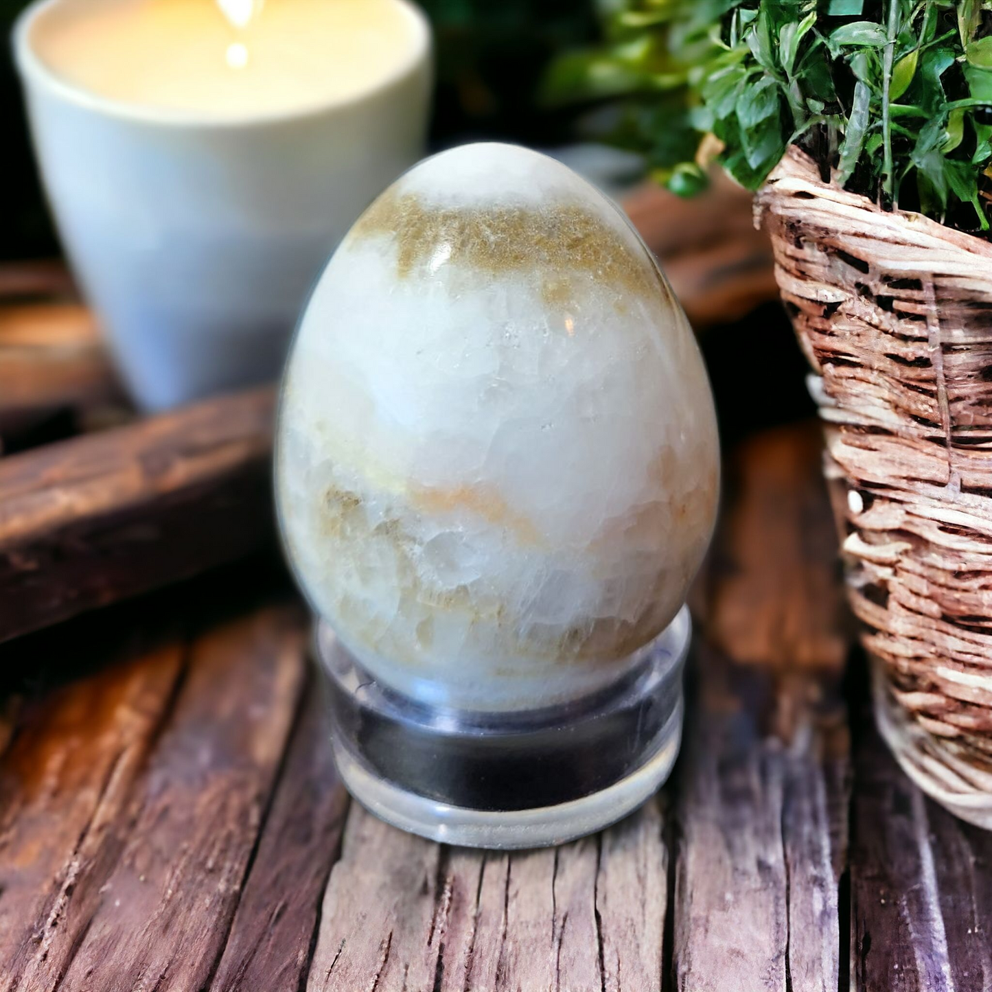 Calcite Egg for cleansing