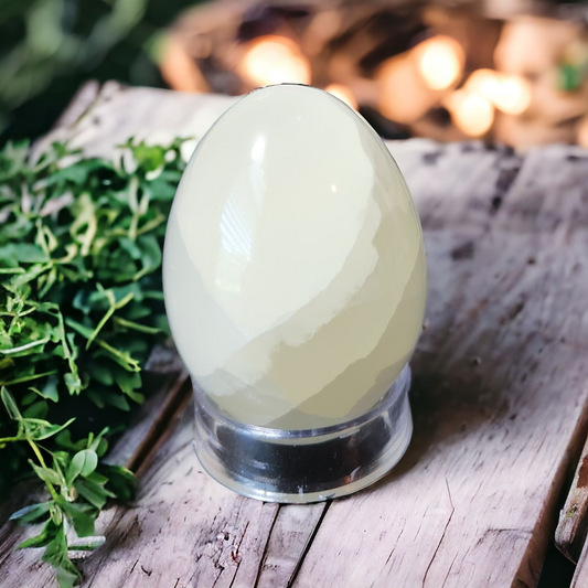 Calcite Egg for cleansing