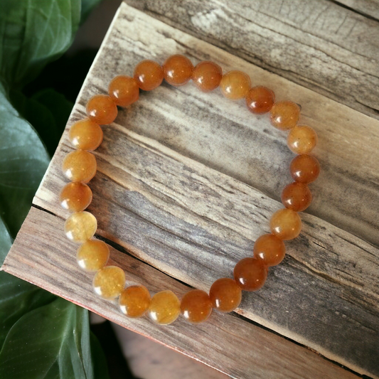 Carnelian Stretch Bracelet for energy & vitality