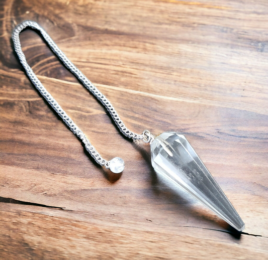 Clear Quartz Pendulum for guidance & wisdom