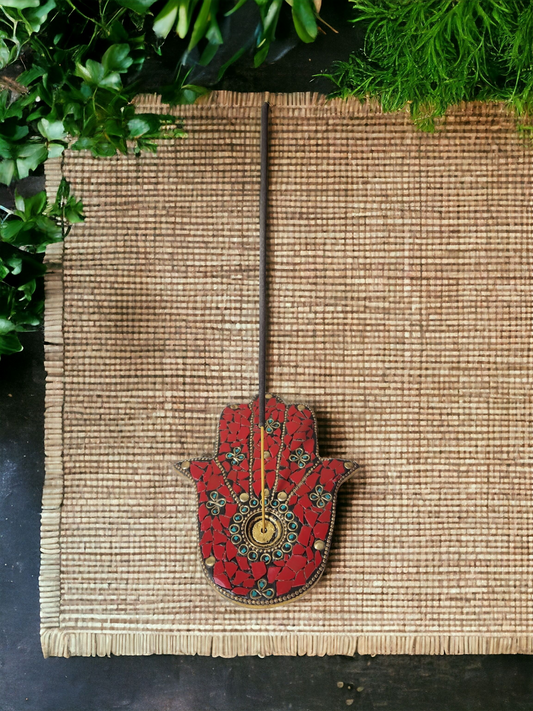 Hamsa Hand Incense Holder for incense sticks or cones