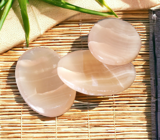 Honey Calcite Worry Stone