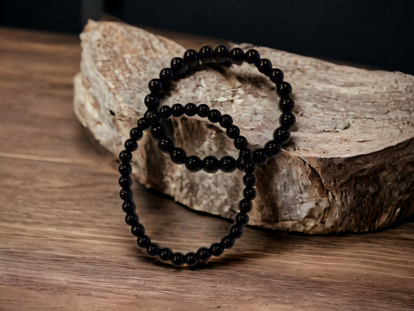 Obsidian Stretch Bracelet for protection & grounding