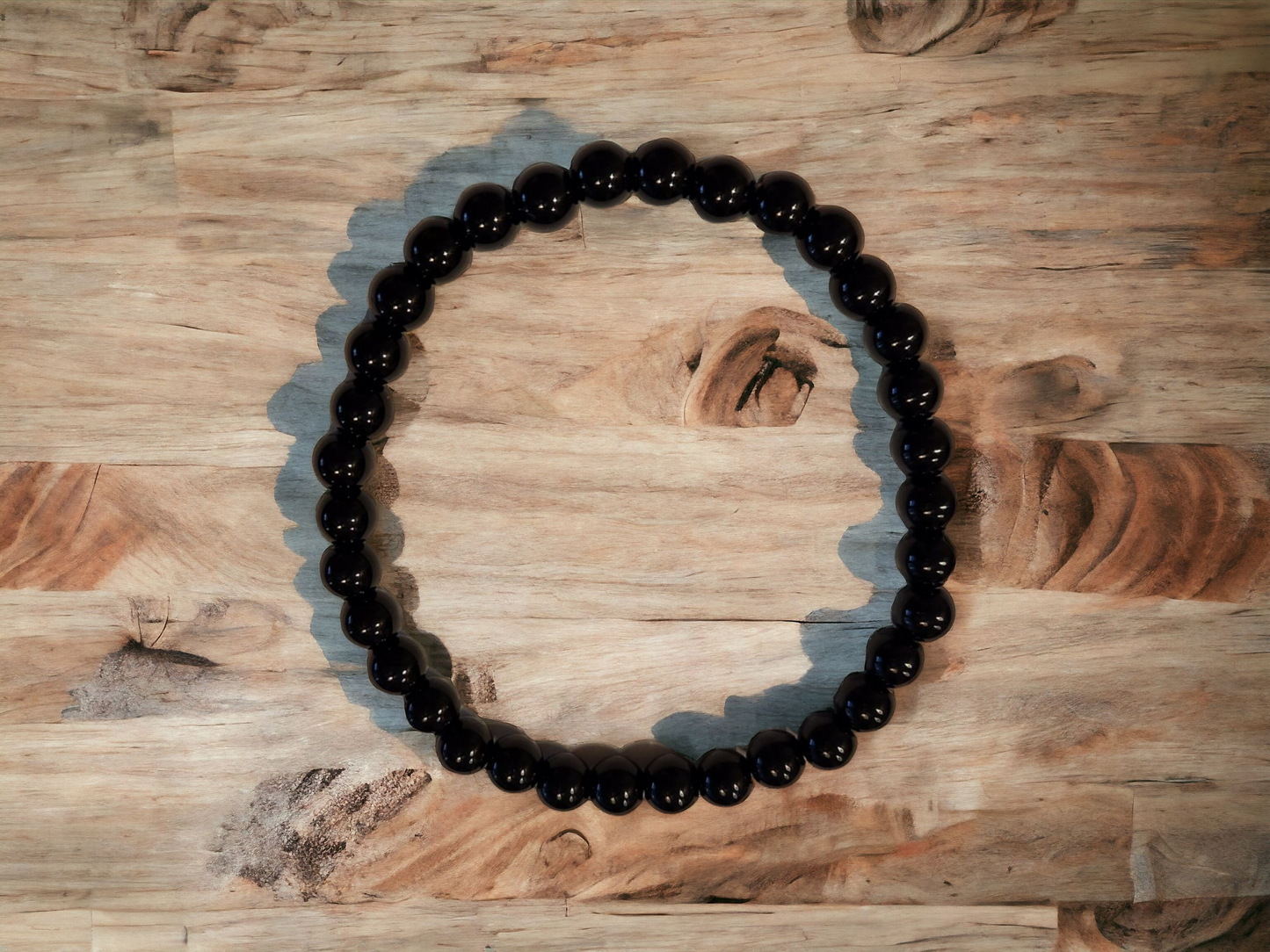 Obsidian Stretch Bracelet for protection & grounding