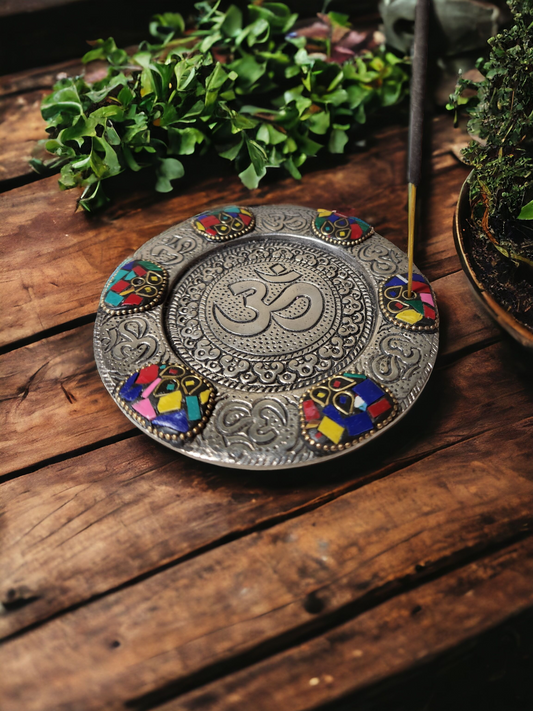 Om Incense Holder for incense sticks or cones