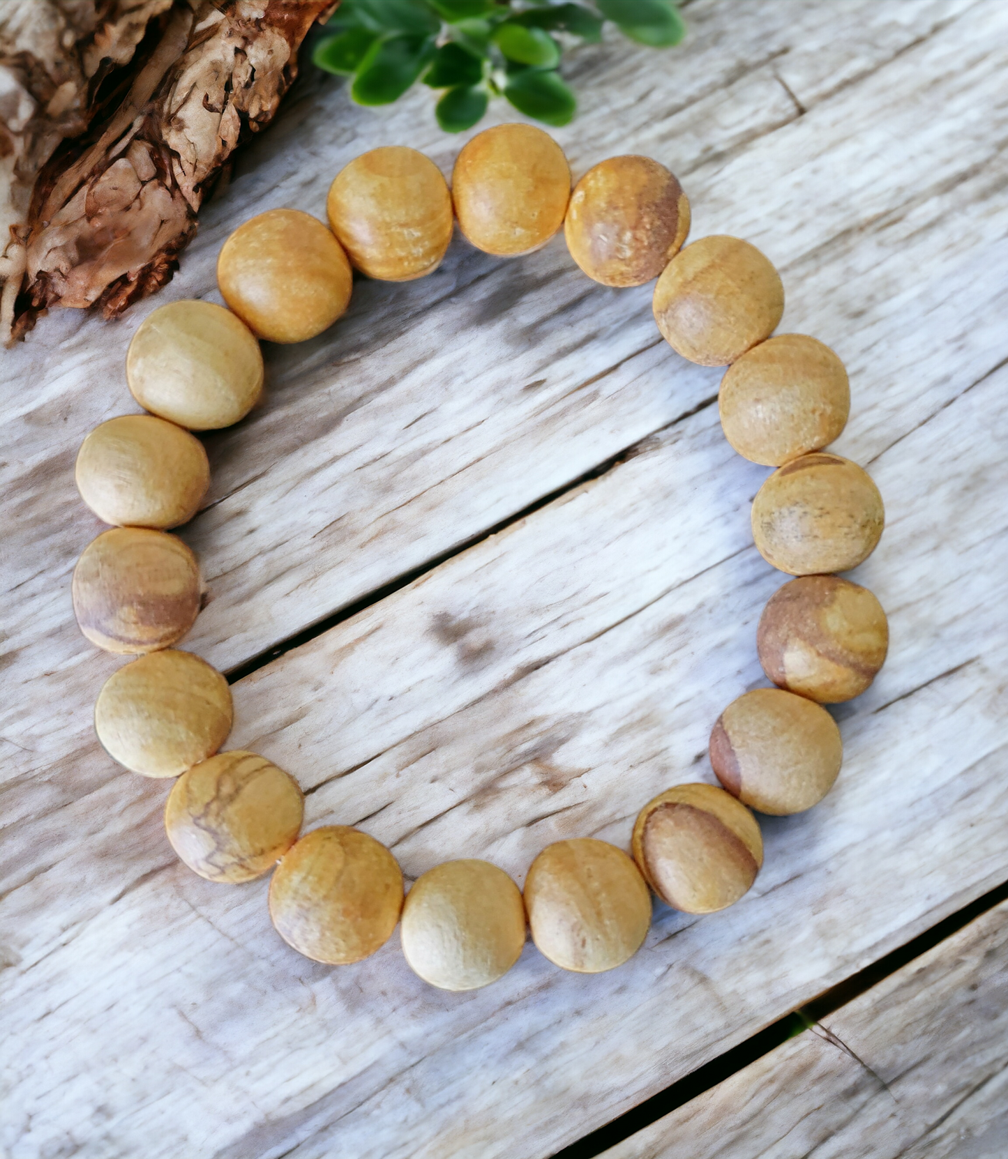 Palo Santo Stretch Bracelet for cleansing and healing