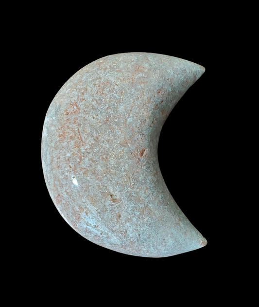 Pink Amethyst Crescent Moon for emotional healing