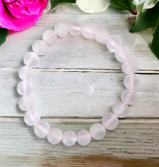 Rose Quartz Stretch Bracelet for universal love