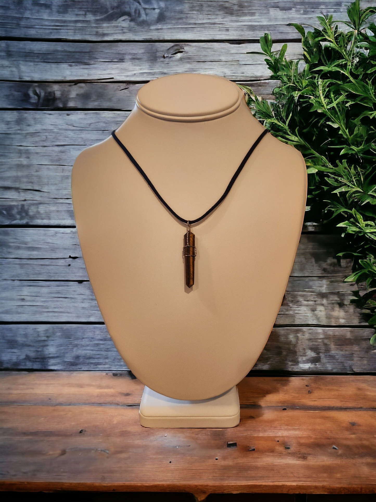 Tiger's Eye Necklace for grounding & protection