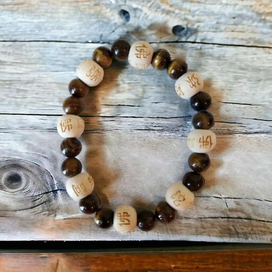 Tiger's Eye Stretch bracelet for grounding & protection