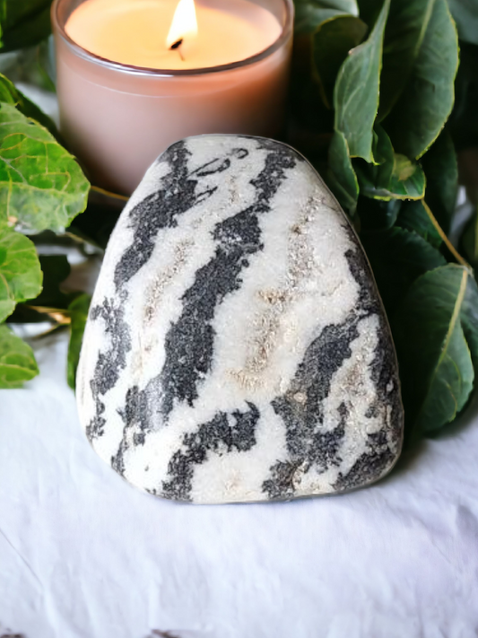 Zebra Marble Freeform for energy & balance