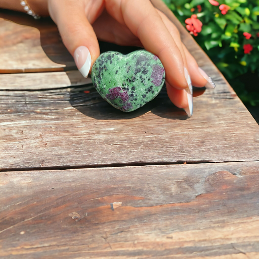 Zoisite Heart for transformation